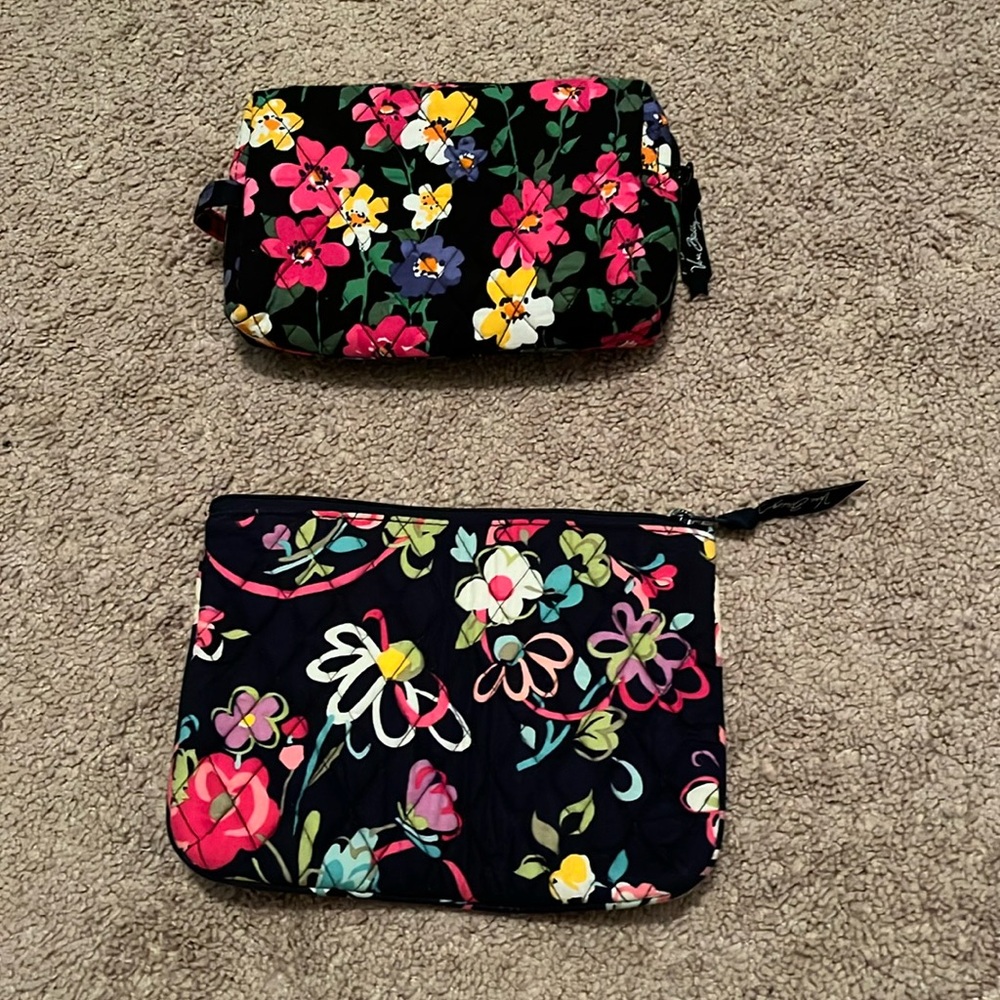 Vera Bradley 2-piece cosmetic bag and pouch